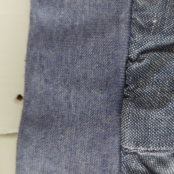 J. Jill Love Linen Cropped Straight Leg Pants Blue SZ M Petite - Picture 7 of 9